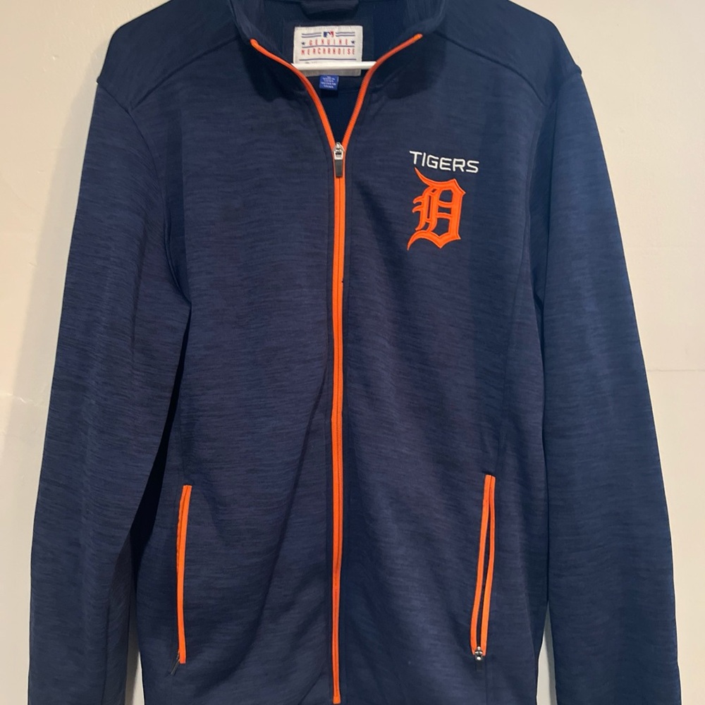 Genuine Merchandise Vintage G111 Detroit Tigers Full Zip Jacket Large MLB